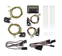 Para Traxxas Para TRX-4 Para Defender 1/10 RC Car Luces Delanteras Y Traseras Kit De Grupo De Lámparas IC Para RC Crawler Paquete Luces Flash RC