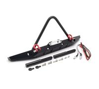 Para Traxxas Para Trx-4 Para Trx4 Para Axial Para Scx10 II 1/10 Parachoques Delantero Aleación Con Luces Lámpara Piezas Mejoradas Coche Trepador Control Remoto Rc Parachoques Piezas