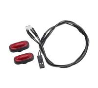 Para Traxxas Para Trx4 D90 D110 Para Scx10 90046 Para Tamiya 90053 Para Yikong Para Rgt Para Axial 1/10 1/14 1 Par Luces Ancho Señal Giro Coche RC Crawler Paquete Luces Flash RC(Red)