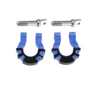 Para Traxxas Para TRX4 Para Axial Para Scx10 1/10 Coche Trepador Control Remoto Piezas Mejora 2 Uds Parachoques Anillo D Gancho Remolque Rojo Gancho De Rescate Repuestos Juguetes RC(Blue)