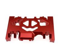 Para Traxxas Para TRX4 Para Racing Caja Cambios Central Metal Placa Oruga Montaje Base Inferior Deslizamiento Medio Accesorios Actualización Coche RC Piezas ReparacióN Rc(Red)