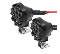 Para Traxxas Para TRX4 Para TRX6 Para Axial Para SCX10 III YK4082 Para Tamiya CC01 1/10 RC Crawler Car Faros De Techo Redondo Foco Con Soporte Paquete Luces Flash RC(F)