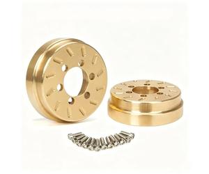para Traxxas para Trx4 para Trx6 para Axial para Scx10 para Capra Rbx10 para Wraith 1/10 RC Car 2 Uds Piezas Mejora Pesas Freno Latón Piezas Automóviles RC