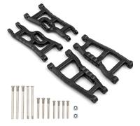 Para Traxxas Para VXL Para Slash 2WD Para Nitro Para Slash Para Rustler Para Raptor 1/10 Juego Brazo Suspensión Delantera Y Trasera Piezas Control Remoto RC Maquetas Componentes(Black)