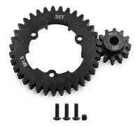 para Traxxas para X-maxx 1/5 para XRT 1/6 RC Coche Acero Endurecido 2 Uds 1,5 Mod 35T 32T Engranaje Recto 12T 13T Conjunto Engranajes Piñón Piezas Mejora Piezas Mejora RC