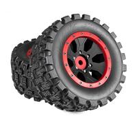 para Traxxas para X-MAXX para Arrma Kartun 8S para Outcast para Buggy 1/5 2 Uds 211mm Ruedas Neumáticos RC Coche Modificado Crawlers Camiones Neumáticos Coche RC