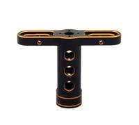 Para Traxxas Para X-maxx Para Summit Para E-revo Para Arrma 1/8 Todoterreno Rueda Metal 17 Mm Tuercas Hexagonales Llave Manguito Coche RC Camión Monstruo RC Recambios(Yellow)