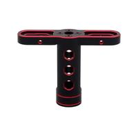 Para Traxxas Para X-maxx Para Summit Para E-revo Para Arrma 1/8 Todoterreno Rueda Metal 17 Mm Tuercas Hexagonales Llave Manguito Coche RC Camión Monstruo RC Recambios(Red)