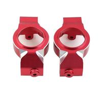 Para Traxxas Para X-Maxx Xmaxx 6S 8S 1/5 2 Piezas Metal Bloque Dirección Delantero C-Bubs Accesorios Mejora Para Monster Trucks RC Rc Maquetas Piezas(Red)