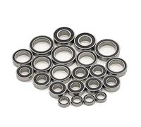 Para Traxxas XO-1 64077-3 1/7 22 Piezas Kit Completo Rodamientos Bolas Preengrasados Acero Cromado Caucho Negro Actualización Selladas Coche RC Piezas Rodamientos Rc