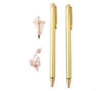 Para Treasure Hunting Essentials ajustable 99 9% cobre Detector Rod con práctico colgante de péndulo (3 piezas)