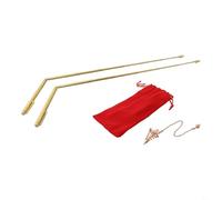 Para Treasure Hunting Essentials ajustable 99 9% cobre Detector Rod con práctico colgante de péndulo (4 piezas)