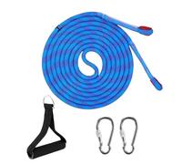 Para trineo, 400 cm, ajustable, antideslizante, con mosquetón, cinturón de tracción con mosquetón, para deportes fitness para adultos y jóvenes