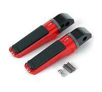 Para Triumph Para Daytona 675 2009-2017 675R Para Bonneville T100 120 Para SCRAMBLER 1200XC Apoyapiés Traseros Pasajero Pedales Reposapiés Estriberas(ROJO)