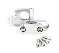 para Triumph para Speed Triple 1050 i R/RS S Motocicleta 28mm 1 1/8"Elevadores de Manillar hacia atrás elevadores Montaje (Color : Plata)