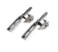 para Triumph para Tiger 900 para Rally Pro para Tiger900 GT Pro Low 21-22 Clavijas Pie Delanteras Motocicleta Reposapiés Piezas Abrazaderas Reposapiés Delanteros(Plata)