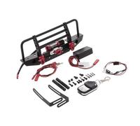 Para TRX-4 Para Traxxas Para Axial Para SCX10 Parachoques De Metal Con Cabrestante 2 Luces Control Remoto Receptor Piezas Para Coche RC Crawler Paquete Luces Flash RC(A)