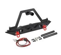 Para TRX-4 Para TRX4 1/10 Parachoques Trasero Metal Con Luz Gancho Remolque Y Soporte Rueda Repuesto Piezas Mejora Modelo Coche RC Crawler RC Reemplazos Repuestos