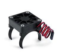 Para TRX4 1/10 Cubierta Radiador Motor Coche RC Ventilador Refrigeración Disipador Calor Motor Control Temperatura Piezas Mejora Orugas RC RC Reemplazos Repuestos(Black)