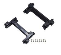 Para TRX4-M Para TRX4M 1/18 Parachoques Delantero Y Trasero Metal Soportes Servo Soporte Protector Parachoques Piezas Mejora Coche RC Crawler RC Reemplazos Repuestos(Black)