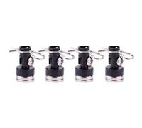 Para TRX4 Para HSP Para Redcat 1/10 4 Piezas Clips Columna Carcasa Contacto Montaje Poste Carrocería Stealth RC Drift Car Más Accesorios Reparación Componentes Rc(Black)