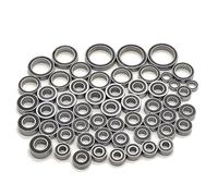 Para TRX6 Para Traxxas 1/10 Kit Completo 55 Rodamientos Bolas Acero Cromado Prelubricados Sellados Con Goma Negra Coches RC Crawler Maquetas Rodamientos Rc