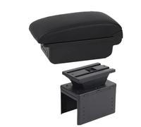 Para TT Coupe Compartimento Reposabrazos Para Coche Caja De Almacenamiento Central Accesorios Piezas Reequipamiento Interior Caja Almacenamiento(B2 black line 3USB)