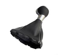 Para TT para TTS para TTRS 8J Cabezal de palanca de cambios específico con revestimiento de cuero y base estructural ABS (línea blanca)