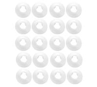 Para Tuberías De Calefacción,20 Piezas De Placas De Protección Para Tubos De 16 Mm - Fundas Con Roseta Para Tuberías,Para Inodoro Ducha Lavabo Radiador Baño Hogar Exterior