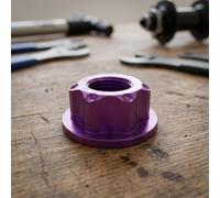 para tuerca Eje M10x1.0 Aleación Aluminio Bicicleta Trasera | Aleación aluminio, ligero 5g, , ideal montaña y calle, para fácil instalación(Purple)
