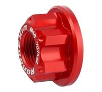 para tuerca Eje M10x1.0 Aleación Aluminio Bicicleta Trasera | Aleación aluminio, ligero 5g, , ideal montaña y calle, para fácil instalación(Red)