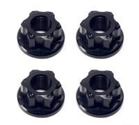 para tuerca para m10 Antideslizante para Bici Plegable para | Aleación 7075 para ultra , ligero 5.4g, ideal montaña y carretera, pack 4 unidades(black)