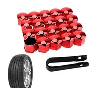 para tuercas de rueda de coche,Cubierta para pernos de tuerca de rueda,Juego de Tapa de perno - Cubierta antipolvo de repuesto de 17mm, 19mm y 21mm, para tuercas de neumáticos, 20 unidades, decoracion