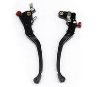Para TUONO V4 1100RR Factory 2017-2022 palanca de embrague freno motocicleta 3D CNC accesorios manija ajustable Moto Palanca freno embrague(Black)