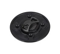 Para Tuono V4R Para Caponord 1200 RSV1000 RSV4 R Para Factory Tapa De Depósito De Combustible CNC Para Motocicleta Cubierta De Gasóleo POMPOMPUR(Black)