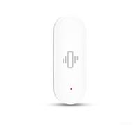 para Tuya APP WiFi Sensor de vibración Detector de movimiento inteligente de choque con notificaciones en tiempo real, rangos de sensibilidad ajustables que funcionan con pilas (1 unidad)