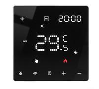 Para Tuya for Zigbee Termostato inalámbrico para calefacción por suelo radiante con comandos de voz y seis intervalos de tiempo diarios para una gestión eficiente del calor (BZWH)