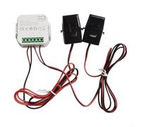 Para Tuya para medidor de potencia inteligente con abrazadera de transformador de corriente para monitoreo de potencia hacia adelante en tiempo real, soporte de 50/60Hz (2CT)