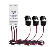 Para Tuya para monitor de potencia de riel DIN inteligente, medidor de energía trifásico de corriente de voltaje, protección de sobrecarga (200 A)