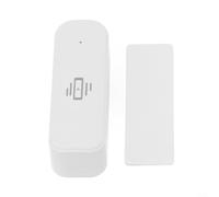 Para Tuya para sensor de vibración inteligente, detector de alarma de seguridad WiFi, alertas de aplicación en tiempo real, sensibilidad ajustable, enlace automático para luces, batería baja