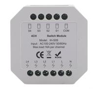Para TUYA para ZIGBEE 3.0 Módulo de interruptor inteligente 16A Carcasa ABS blanca AC100-240V Control remoto de aplicación con para SMARTLIFE o para aplicación TUYA e integración de asistente de voz