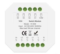 Para TUYA para ZIGBEE 3.0 Módulo de interruptor inteligente 16A Carcasa ABS blanca AC100-240V Control remoto de aplicación con para SMARTLIFE o para aplicación TUYA e integración de asistente de voz