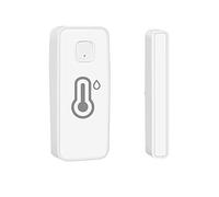 para Tuya para Zigbee - Sensor de Ventana de Puerta con higrómetro de Temperatura, para Seguridad en el hogar, Requiere para Zigbee Hub Compatible con Alexa/Google Asistente para Puertas y Ventanas