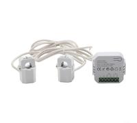Para Tuya Smart Monitor de energía de 2 vías con sensor de abrazadera 0.2A-80A AC 100-240V seguimiento de energía en tiempo real y medición total de kWh para uso doméstico