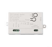 Para tuya Smart WiFi Switch Module DIY DC 5-24V 10A 220W Control remoto inalámbrico Temporizador de voz compatible con Alexa Google Home 433MHz RF Blanco