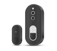 Para tuya WiFi Video Timbre con Cámara, 720P HD Visión Nocturna, 160° Gran Angular, Audio bidireccional, Detección de Movimiento PIR, IP54 resistente al agua, Smart Home Portero Interfono para iOS