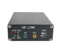 para U5 Link para conector de radio ICOM con interfaz de alimentación, cable de datos DIN13-DIN8 para IC-7200 703 706 718, adaptador de control USB CAT con soporte remoto PTT y CIV