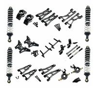 Para UD1201 UD1202 UD-12PRO 1/12 Kit Enlace Torre Choque Brazo Suspensión Amortiguador Piezas Actualización Coche RC Accesorios Modelo Accesorio De Coche RC(Black)