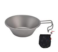 Para Ultralight, para Acampar utensilios de cocina, picnic de campamento al aire libre, taza de tazón con manija plegable para caminar
