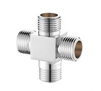 Para un desviador de agua versátil de tres vías que actúa como una unión en dos salidas para sistemas de tuberías de cuatro vías, distribución suave del agua en hogares y oficinas con construcción